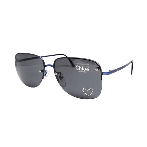 chloe rhinestone heart sunglasses